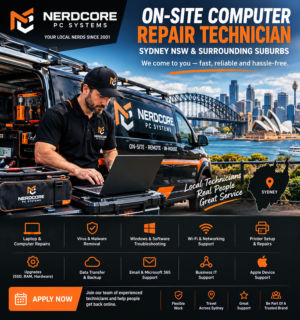 Wanted - Sydney Computer Repair Technician Apply Now