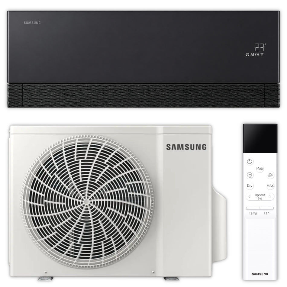 Samsung Split Klimaanlage Set – WindFree Première – 3,5 kW – Schwarz