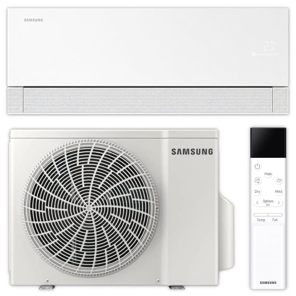 Samsung Split Klimaanlage Set – WindFree Première – 2,5 kW – Weiß