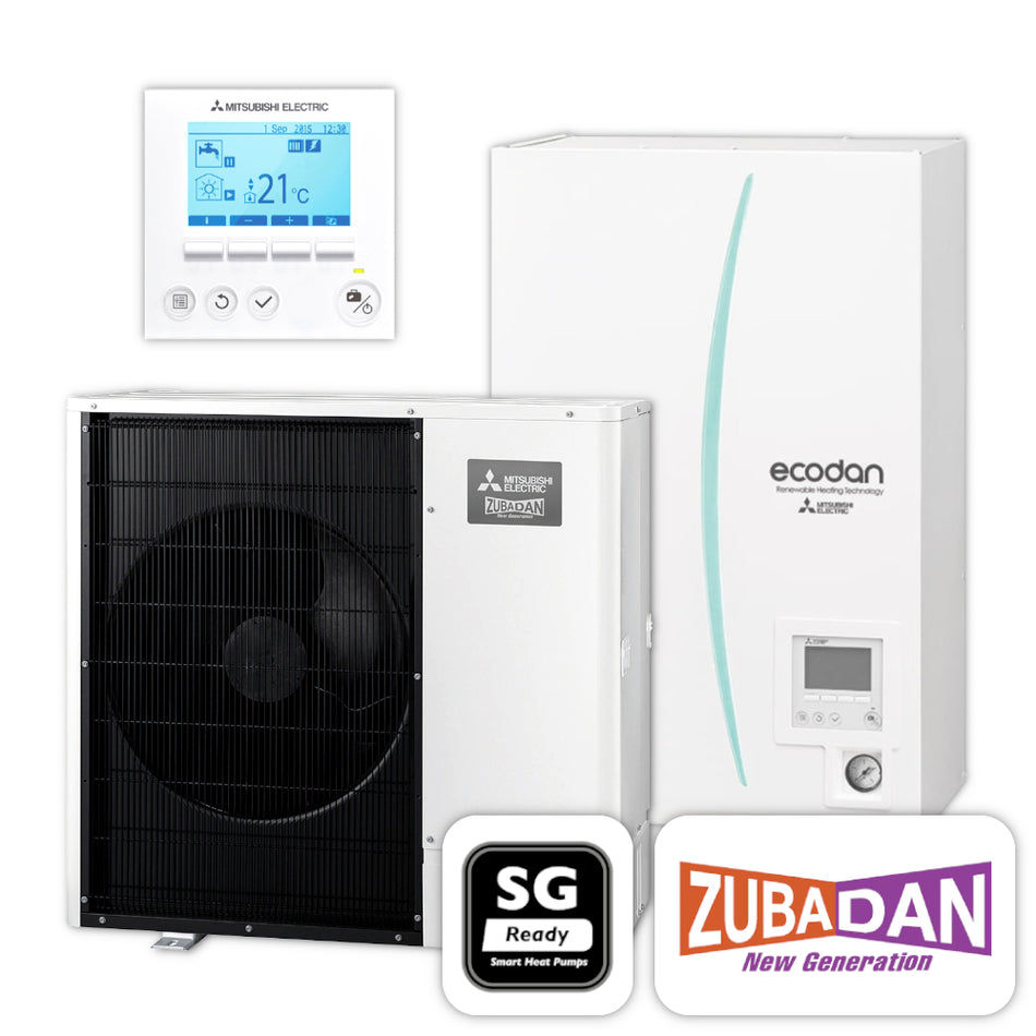 MITSUBISHI Ecodan Wärmepumpen-Set 1.11 | Zubadan Inverter | BAFA | 6,0 kW