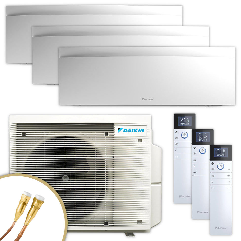 DAIKIN Multisplit Klimaanlage – Emura 3 – weiß – 3x2,5 kW – Quick Connect