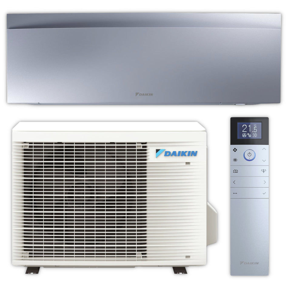 DAIKIN Split Klimaanlage Set – Emura 3 – FTXJ25A+RXJ25A – Silber – 2,5 kW