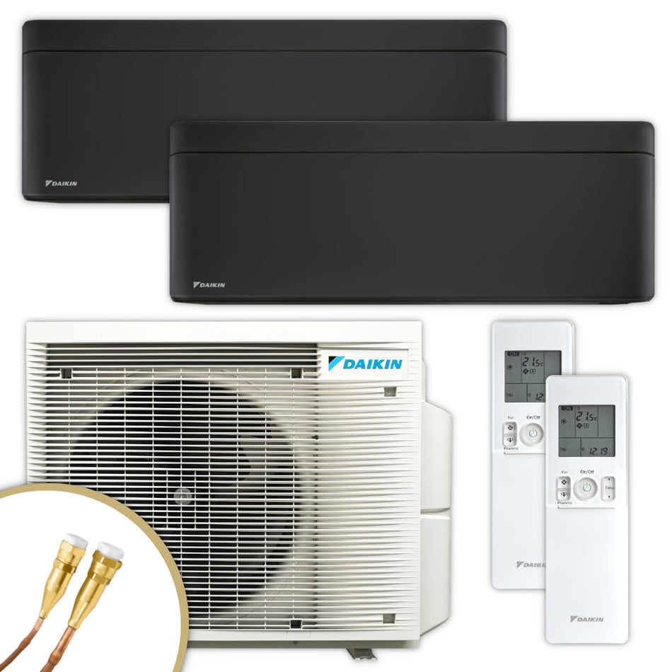 DAIKIN Multisplit Klimaanlage – Stylish – schwarz – 2x2,0 kW Quick Connect