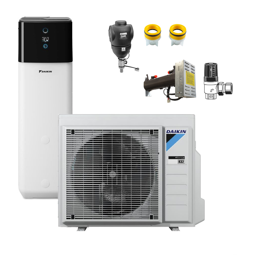 DAIKIN Wärmepumpe Altherma 3 R Ech2o | EHSX08P30E | 6 kW+300 L | H+K