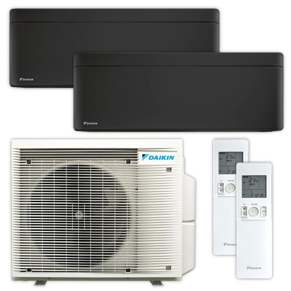 DAIKIN Multisplit Klimaanlage Stylish| schwarz – 2,0 kW + 3,4 kW