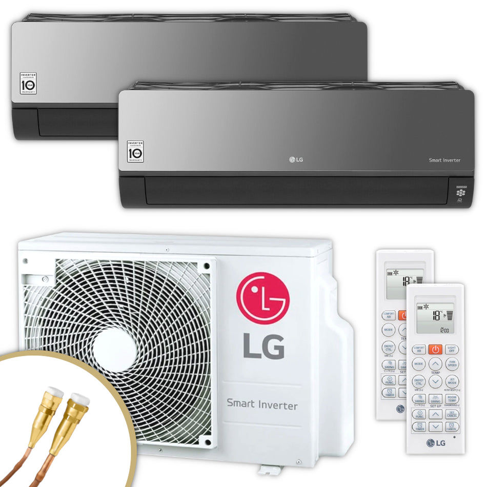 LG Multisplit Klimaanlage – ARTCOOL ENERGY – 3,5 kW + 3,5 kW – Quick-Connect