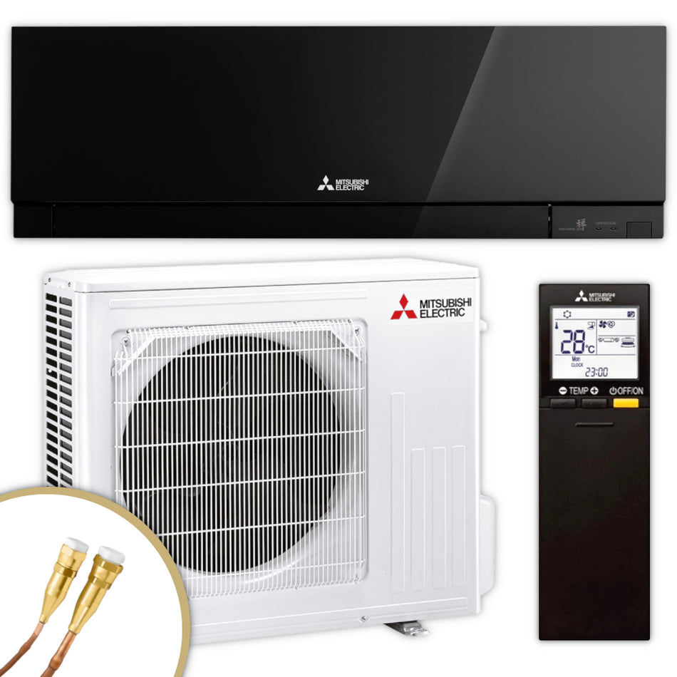 Mitsubishi Split Klimaanlage Set – MUZ/MSZ-EF50VGK2B – 5,0 kW – Quick-Connect