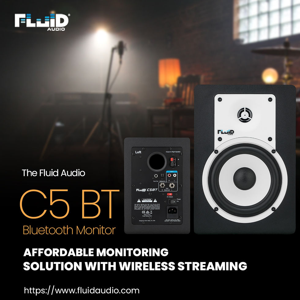 Thumbnail: Fluid Audio Bluetooth Series C5 BT Black