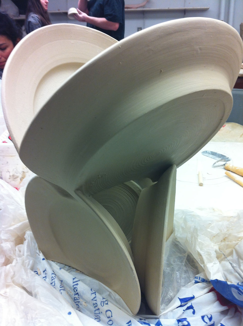 Perserverance, before glaze, 2012
