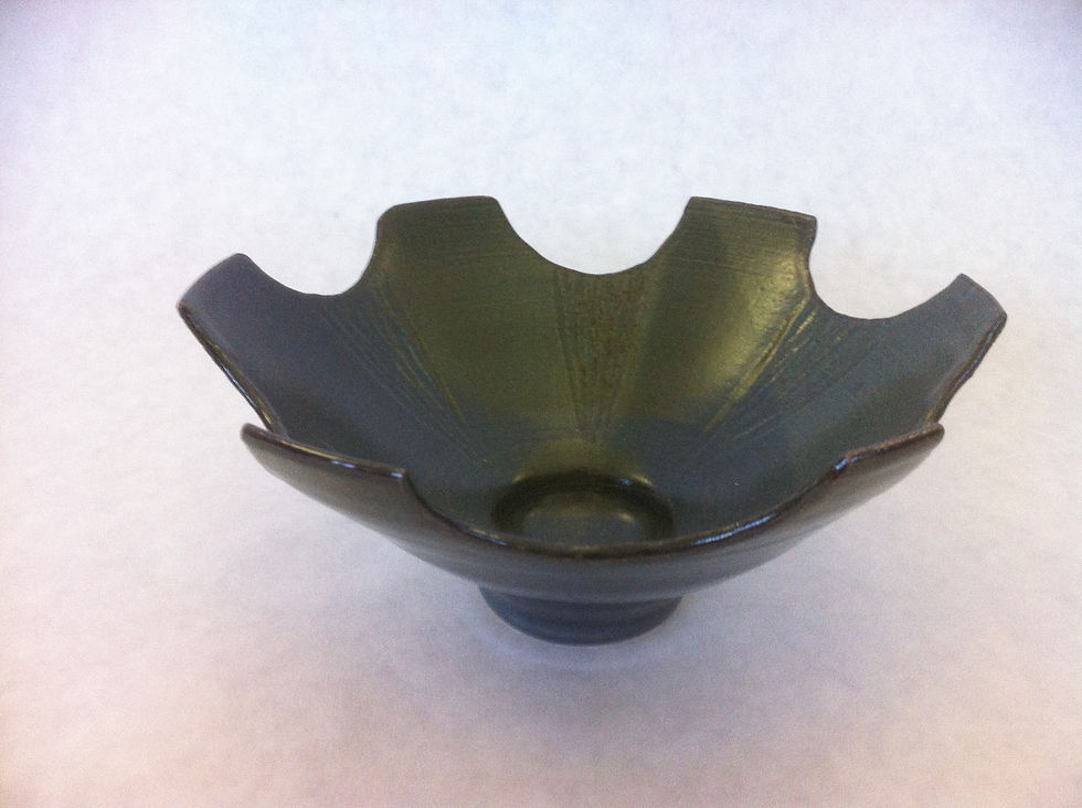 Carved Gear bowl, cone 10