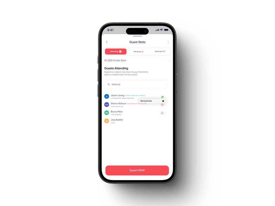 Cross Platform RSVP Management