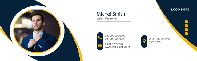 1st Email Signature Design
