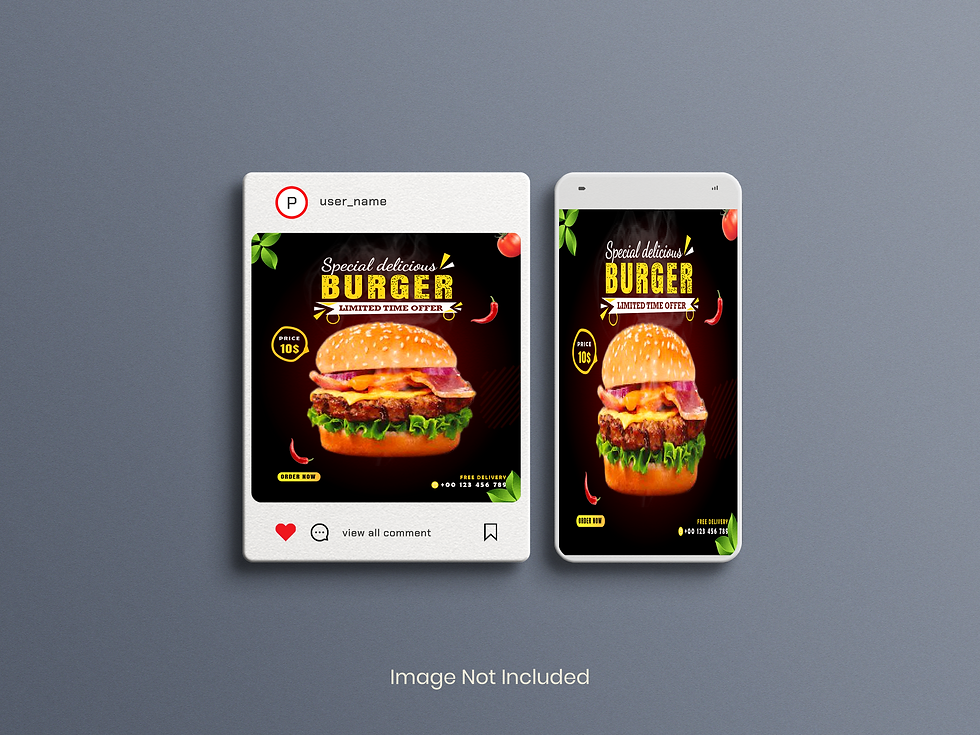 1st Social Media Ads Mockup Design