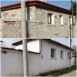 Edremit körfezi Villa dış cephe kültür taşı uygulaması Stonebrick İstanbul