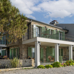 Panorama  bozcaada otel dış cephe kültür taşı uygulaması Stonebrick İstanbul