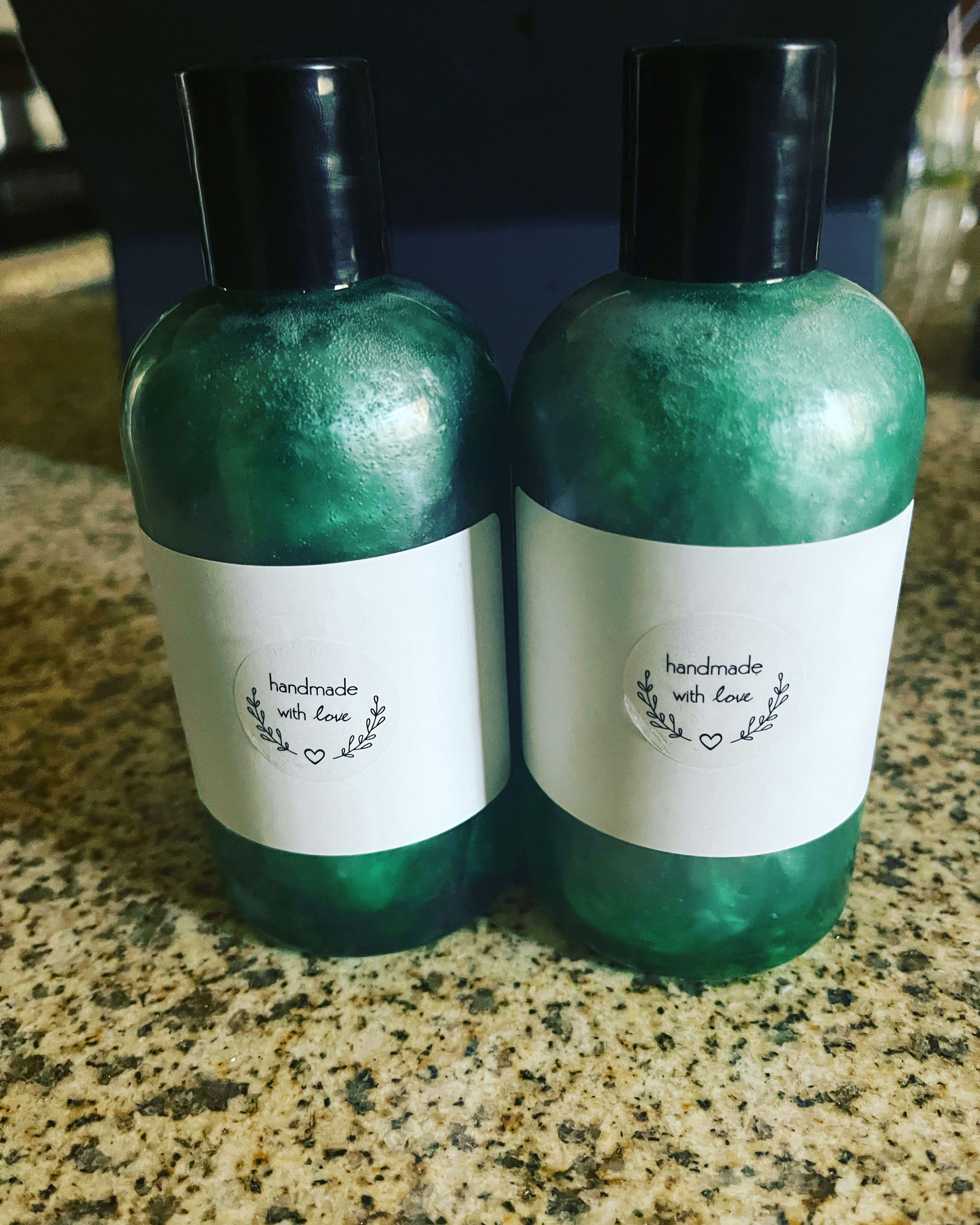 Men & boys large love & money, prosperity fungus bacteria body wash