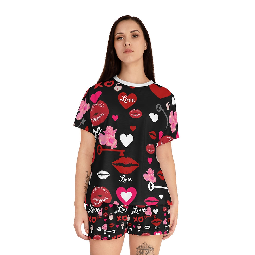 Thumbnail: Women's Short Pajama Set (AOP)