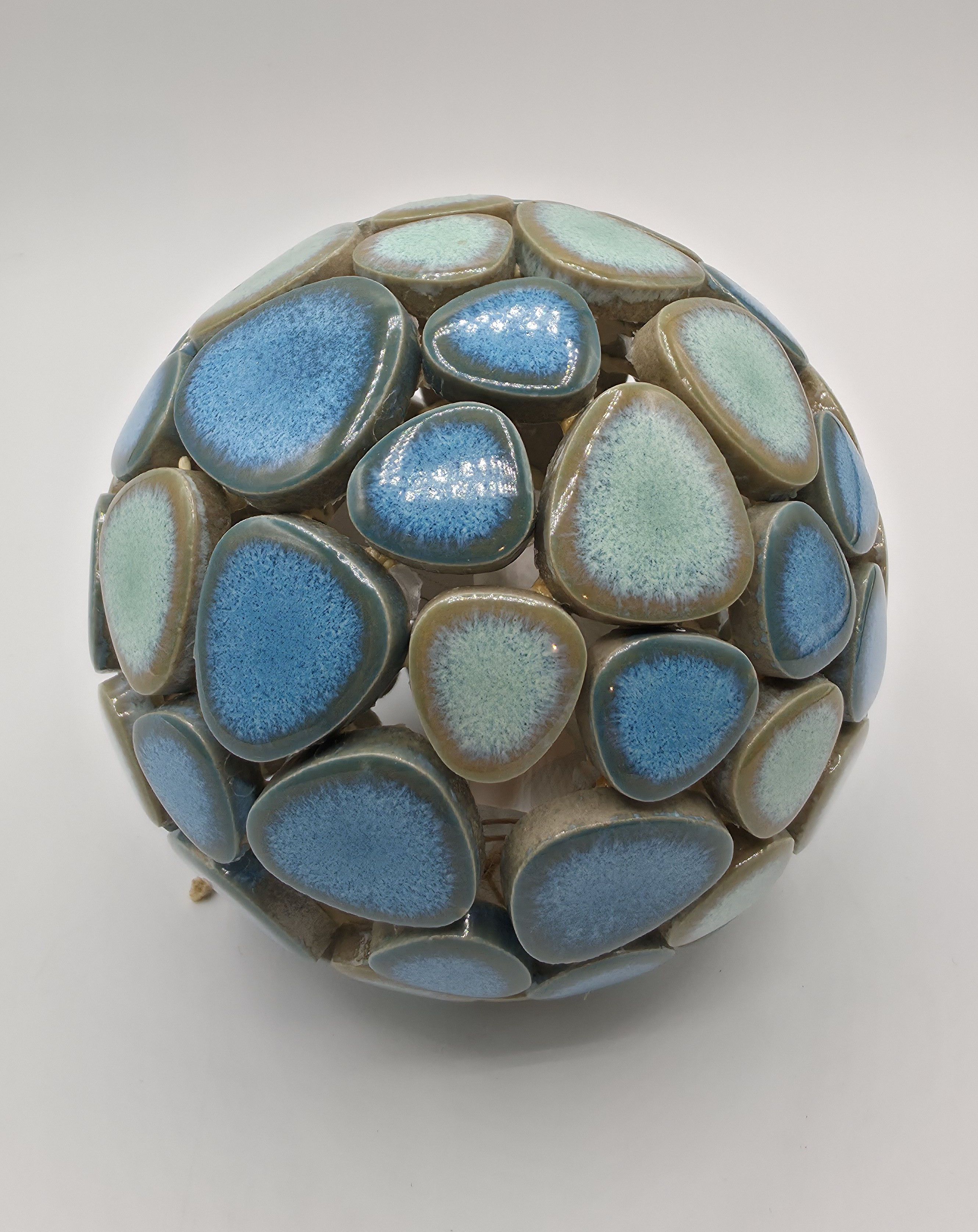 Türkis Mosaik-Kugel 11cm