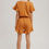 Thumbnail: Rust Ruffle Lounge Romper