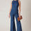 Thumbnail: Denim Heart Back Jumpsuit