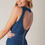 Thumbnail: Denim Heart Back Jumpsuit