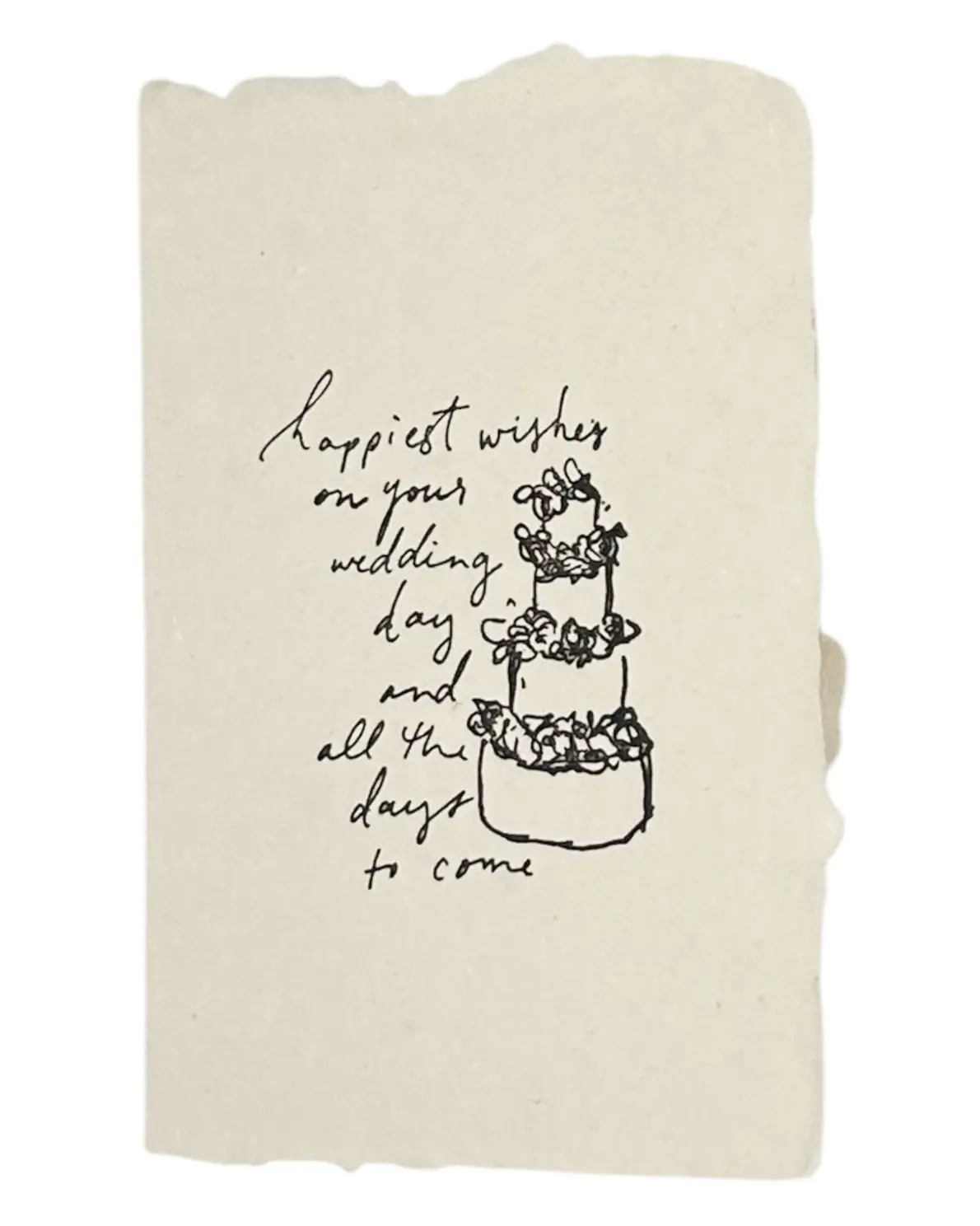 Happiest Wishes wedding card