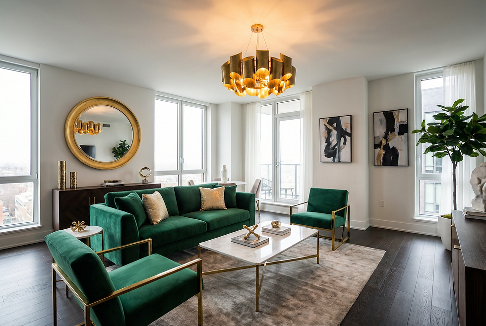 Aslan Burcu | Vurgulu Detaylar ve Sahne Etkisi 2026 trendlerinde Aslan burcu için dekorasyon, vurgu odaklı tasarım anlayışı ile şekilleniyor. Tek bir güçlü odak noktası: heykelsi bir koltuk, büyük bir sanat eseri ya da özel tasarım bir aydınlatma…Renklerde zümrüt yeşili, gece mavisi ve şampanya altın tonları öne çıkıyor. Parlak yüzeyler, lake mobilyalar ve kadife dokular mekâna güçlü bir kimlik kazandırıyor. Aynalar ve dramatik ışık oyunları, evin sosyal alanlarında sahne etkisi yaratıyor.