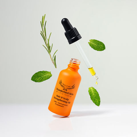 mint rosemary serum hair oil thunderbird skin