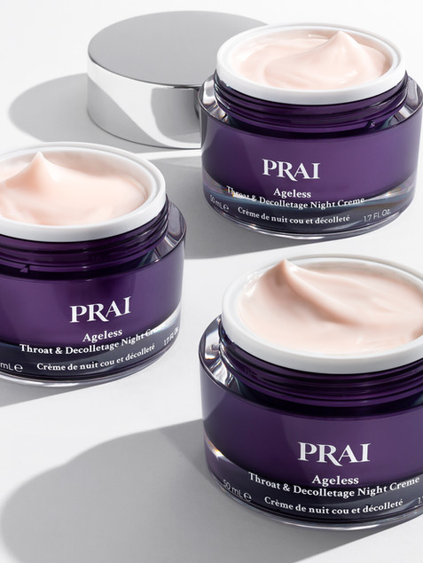 Luxury Prai Beauty Original Neck Night Creme skincare product photography