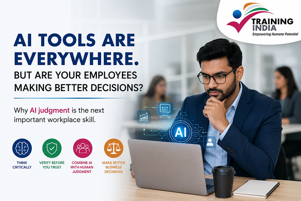 AI Tools Are Everywhere. But Are Your Employees Making Better Decisions?
