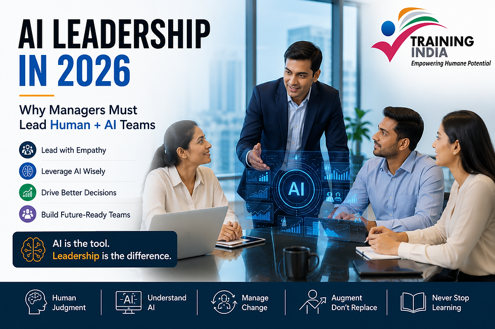 AI Leadership in 2026: Why Managers Must Lead Human + AI Teams