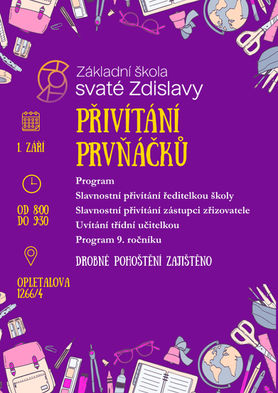 Slavnostní přivítání prvňáčků