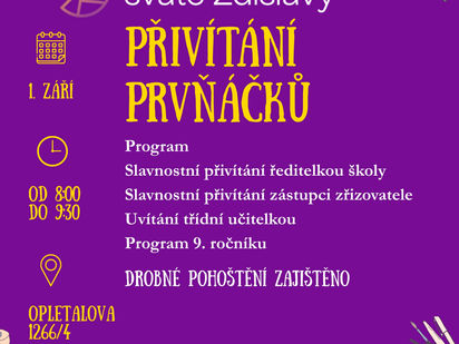 Slavnostní přivítání prvňáčků