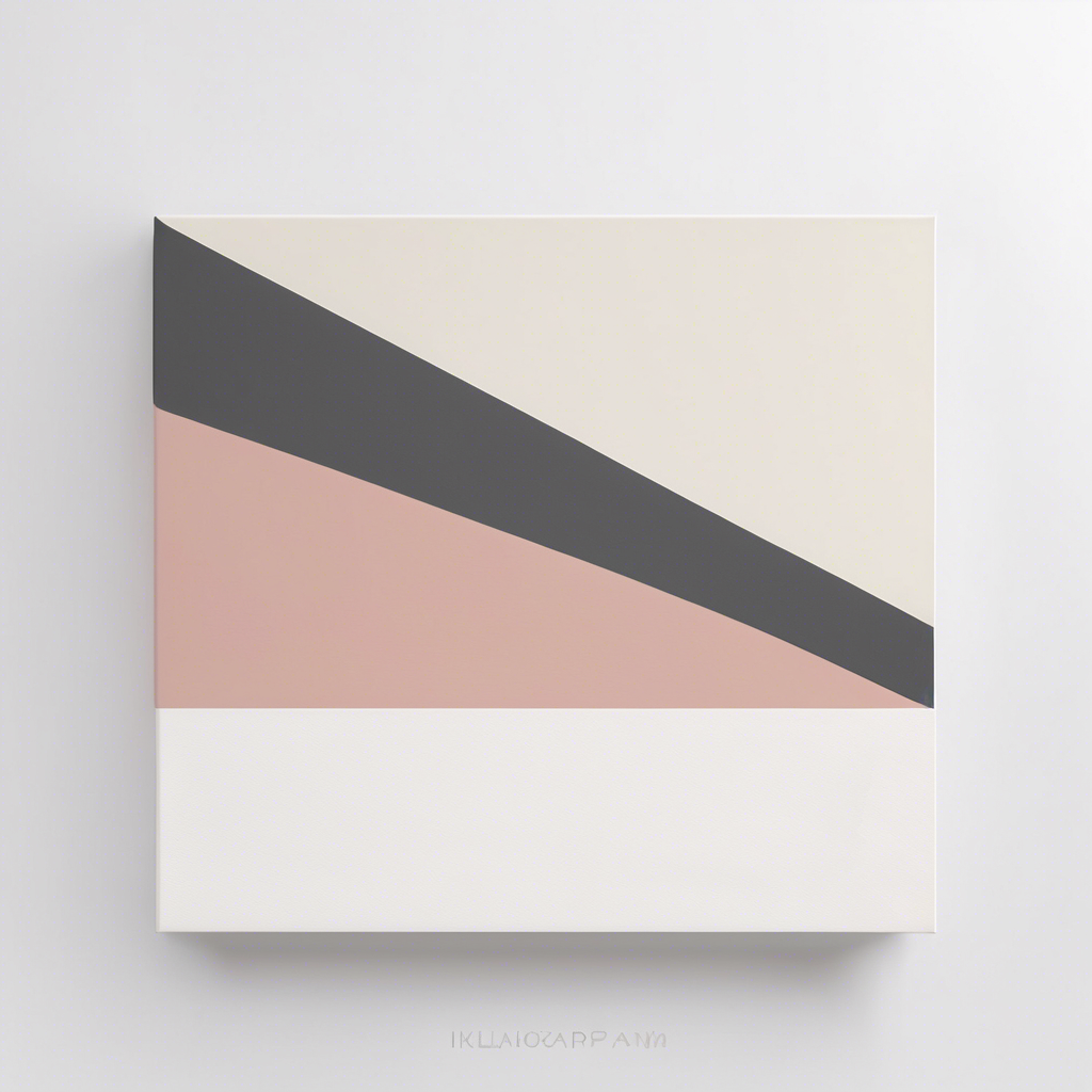 Minimalistische Leinwand