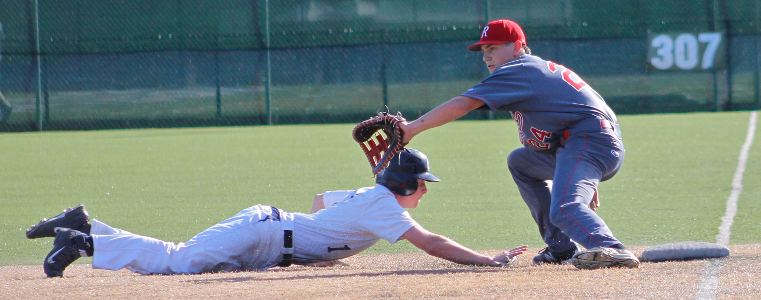 Henry catches MC base runner at first