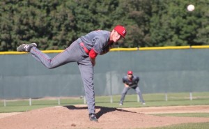 Parker Laret deals from the mound