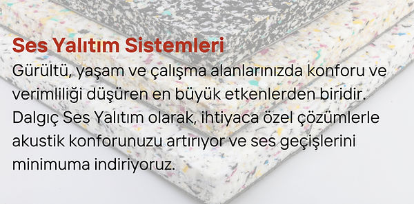 Ses Yalıtım