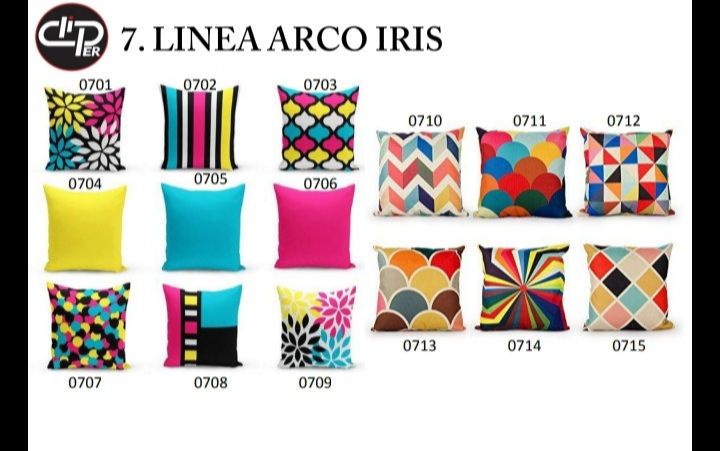 Cojines Arco Iris