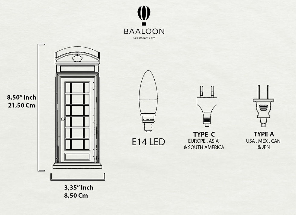 Küçük resim: Gece Lambası - Telefon Kulübesi
