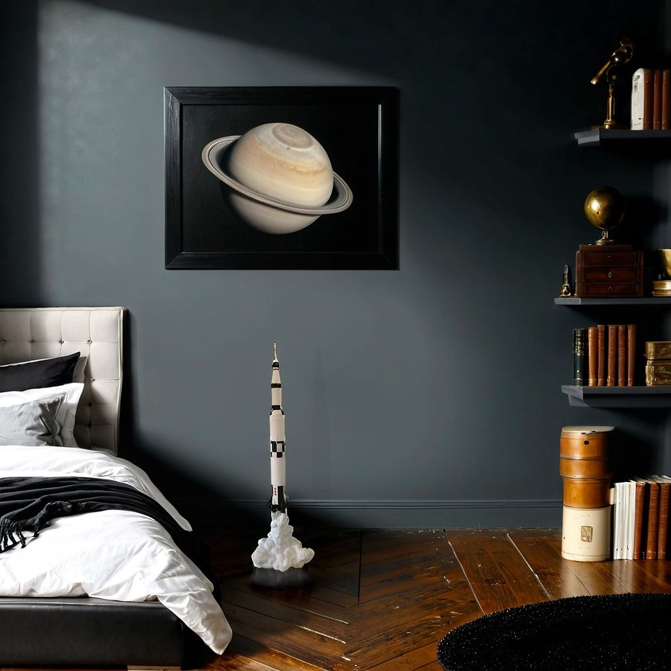 Küçük resim: Saturn V Roket Gece Lambası Dekoratif ve Özel Hediye