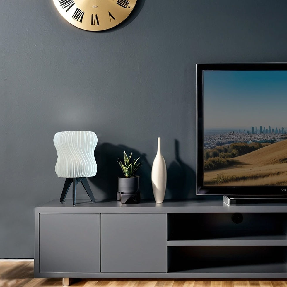 Küçük resim: Masa Lambası - Dalga Temalı Masa Dekoru