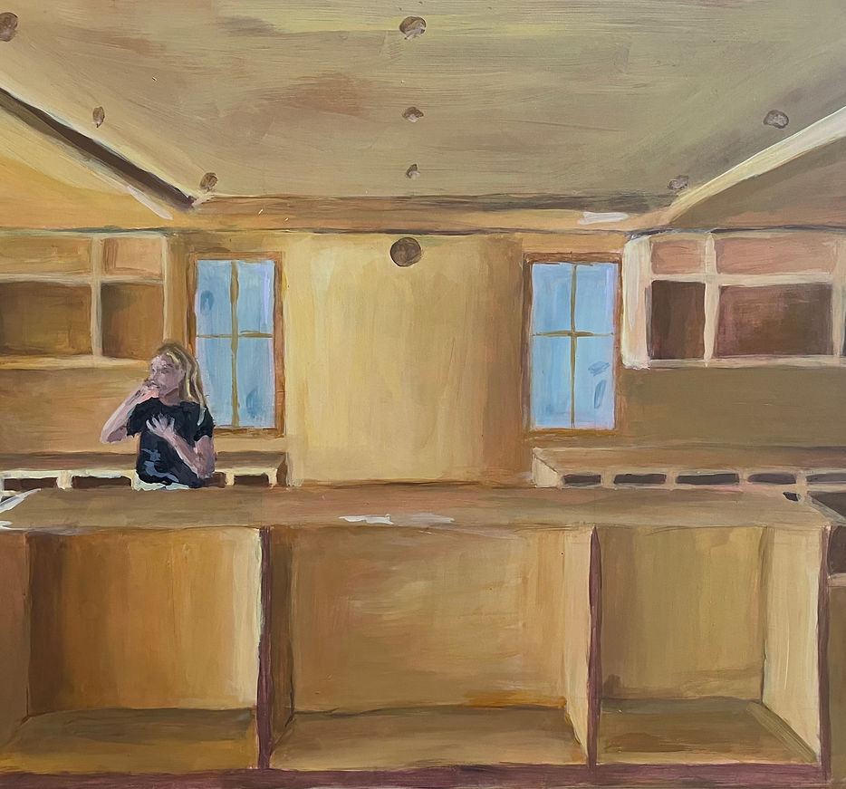Eating in the Kitchen_Acrylic paint on board_16x20.jpeg