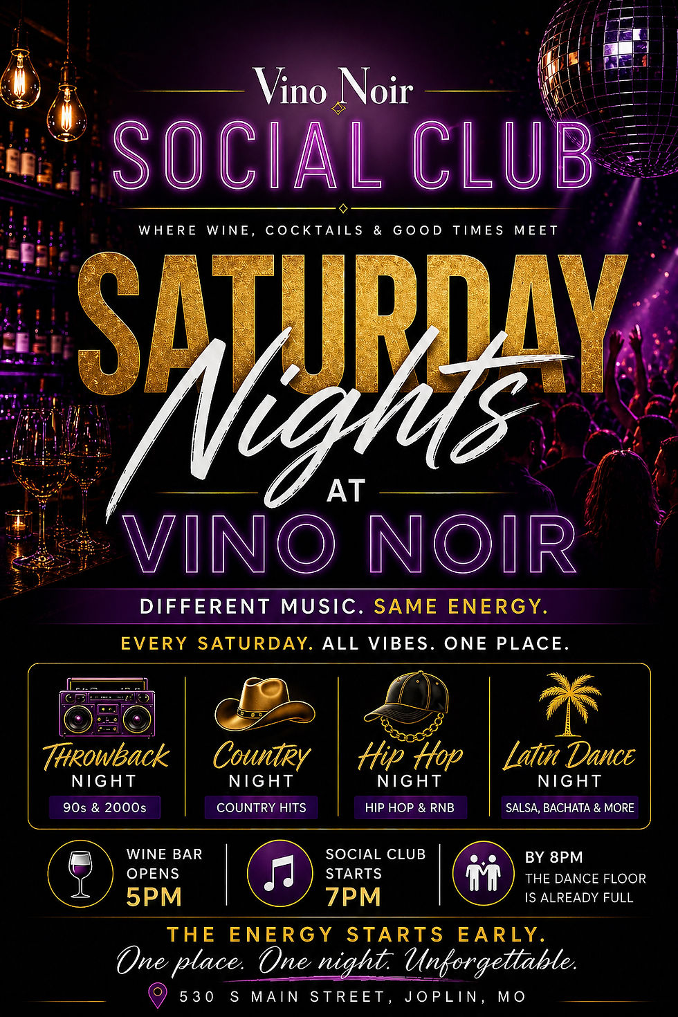 HipHop Night -Vino Noir Social Club