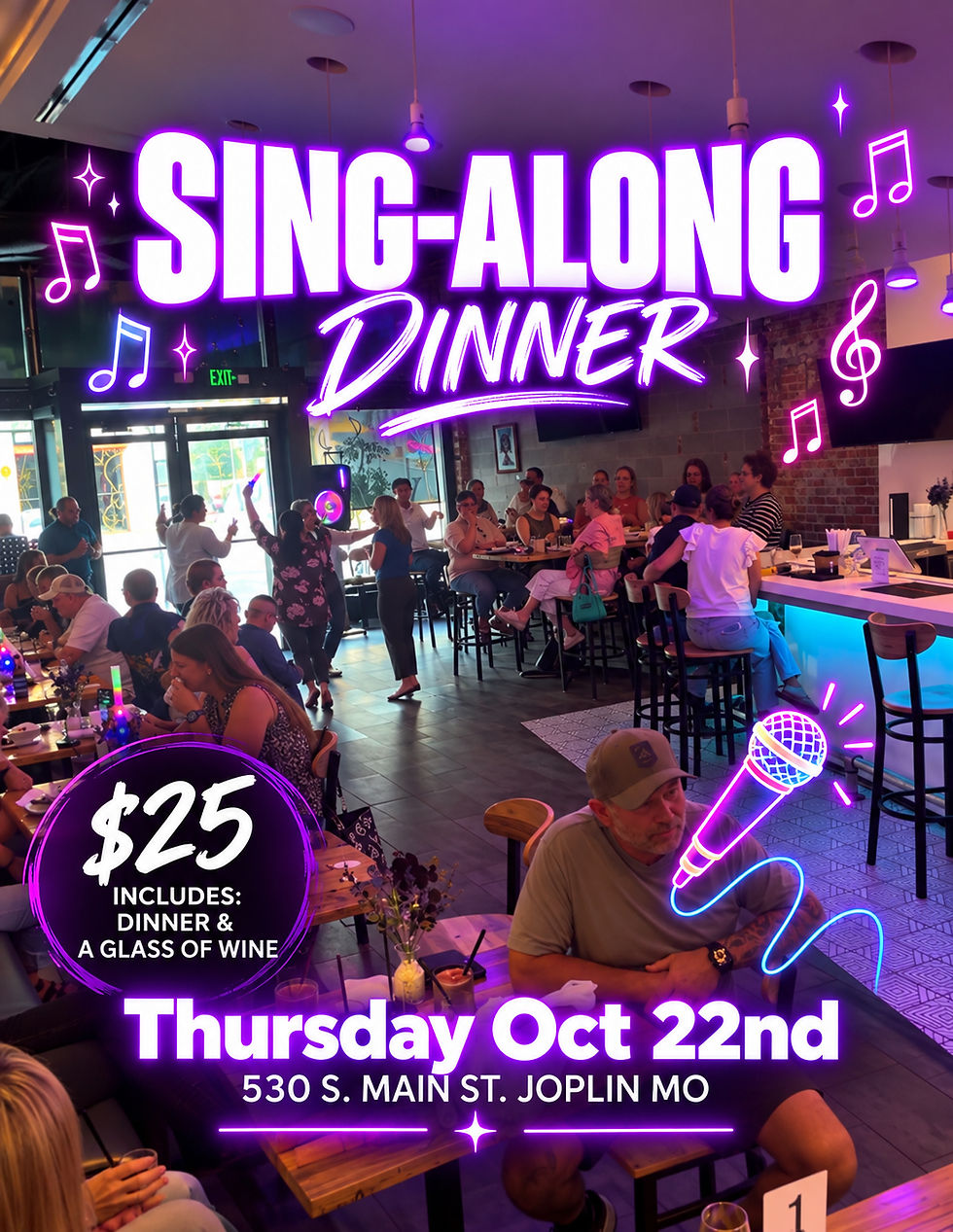 SING-ALONG Dinner at Vino Noir