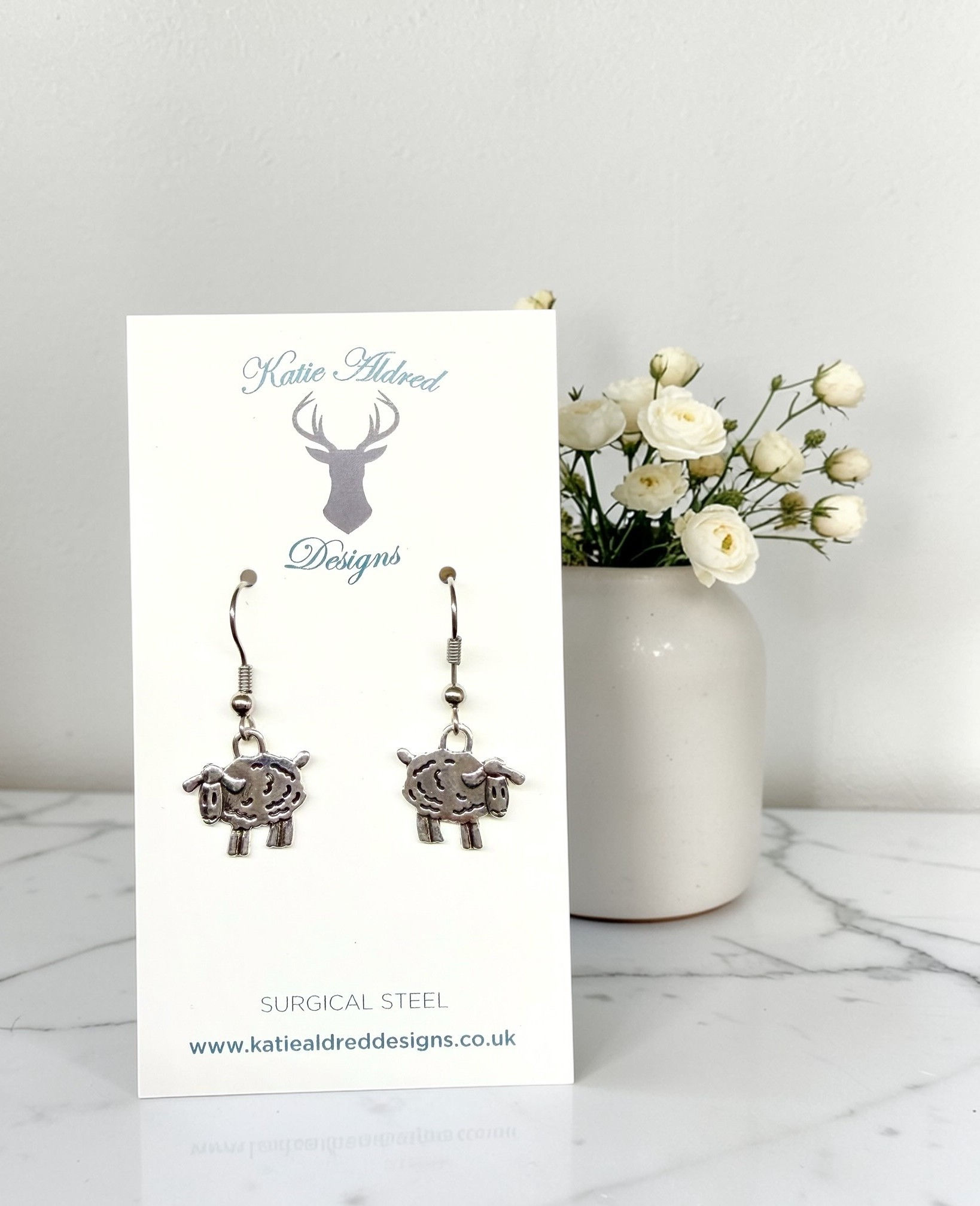 Charm Earrings - Small Sheep