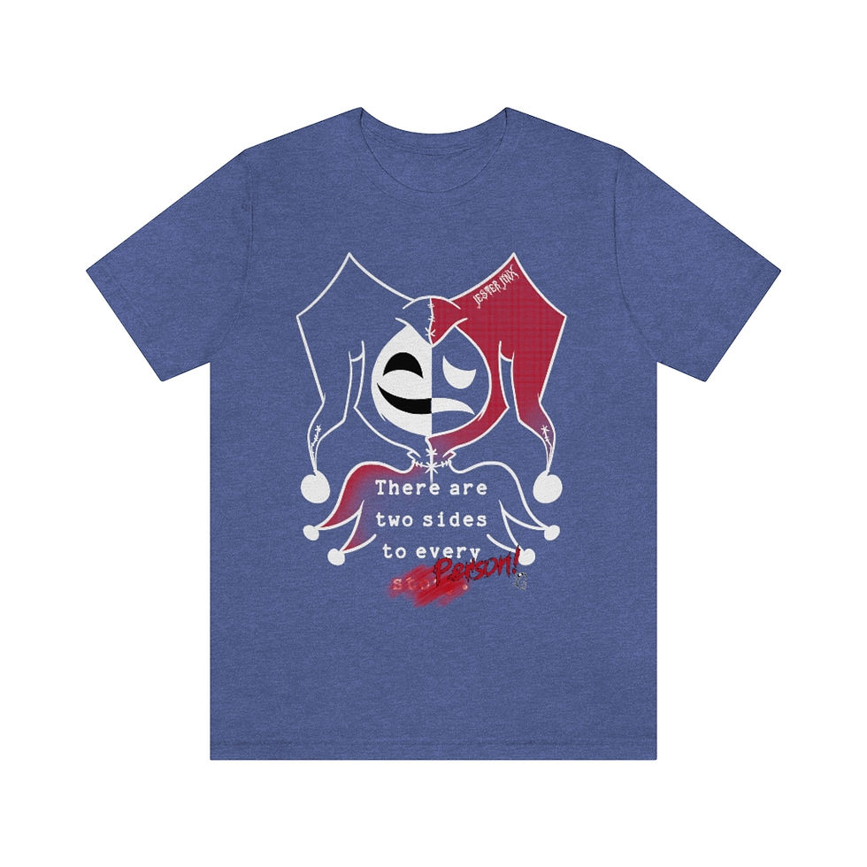 Thumbnail: Unisex Jersey Short Sleeve Tee - There are two sides to every story/person