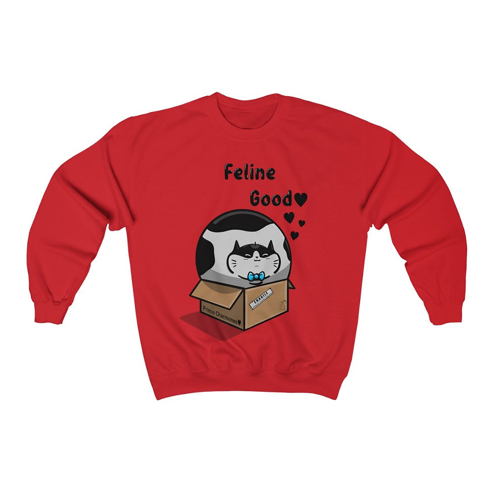 Thumbnail: Unisex Heavy Blend™ Crewneck Sweatshirt - Feelin' Good