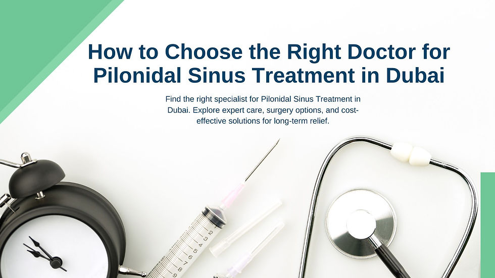 Pilonidal Sinus Treatment in Dubai
