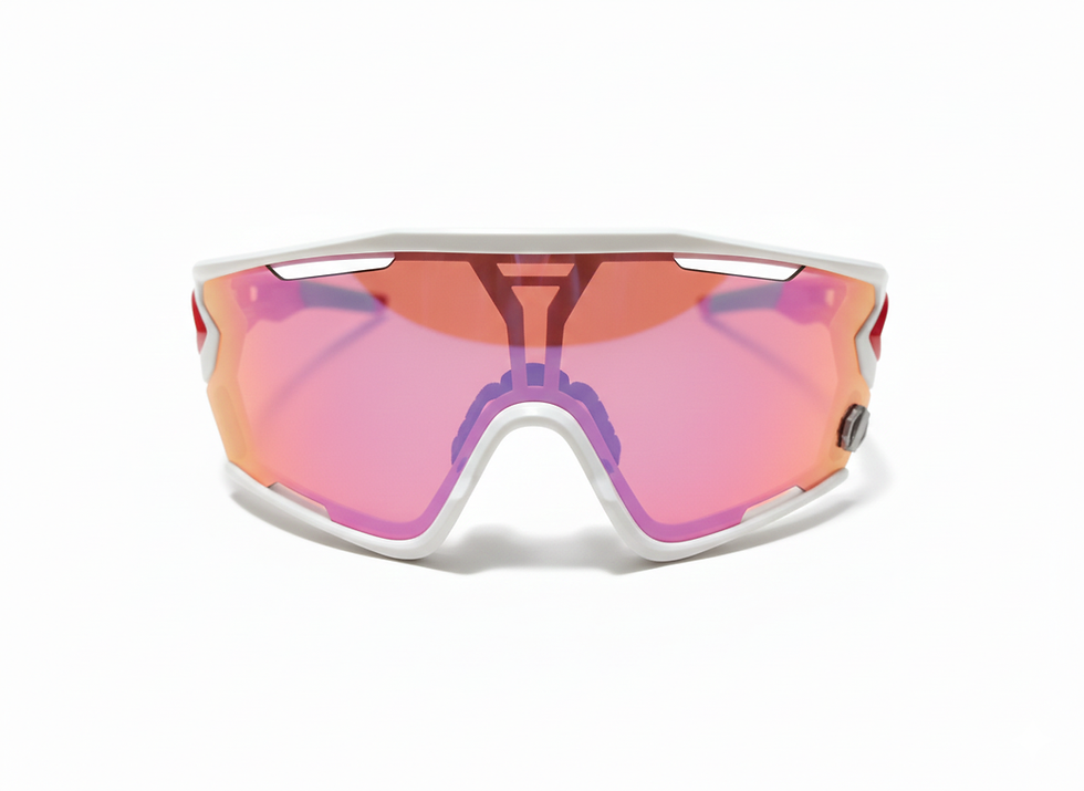 Thumbnail: 【XMOMENT】 Phantom Pro Performance Cycling Sunglasses (White Green Red)