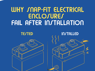 Why Snap-Fit Electrical Enclosures Fail After Installation